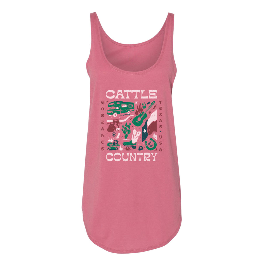 Ladies Cut Paper Tank