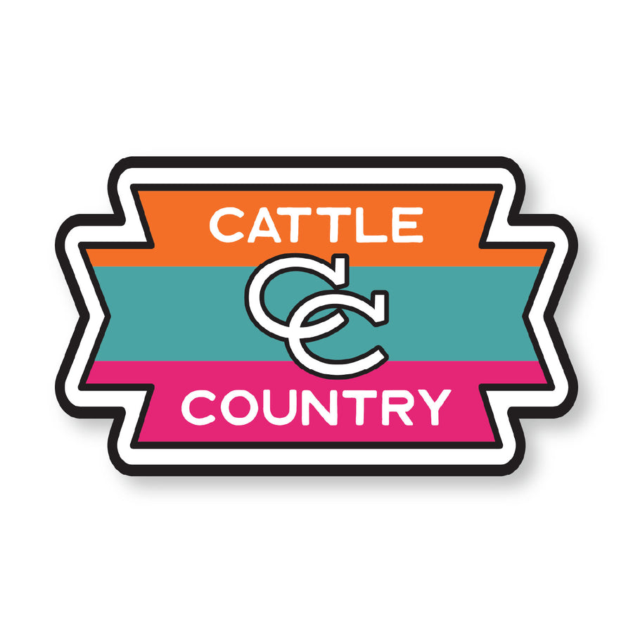 Cattle Country Spurs Sticker